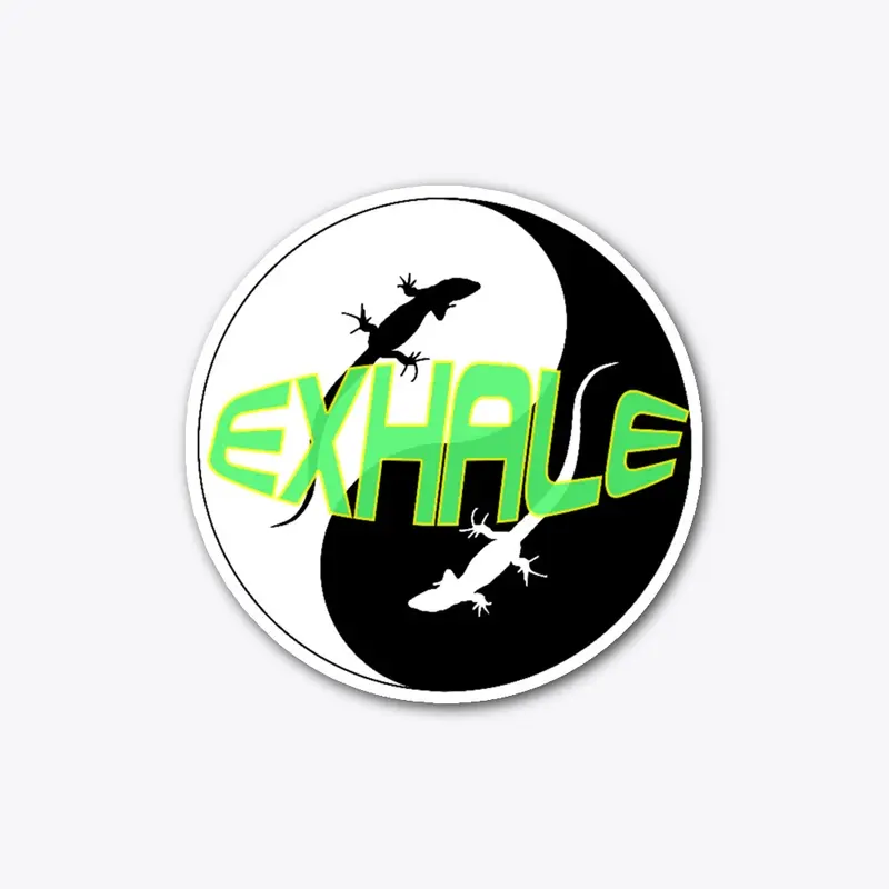 EXHALE LOGO STICKER